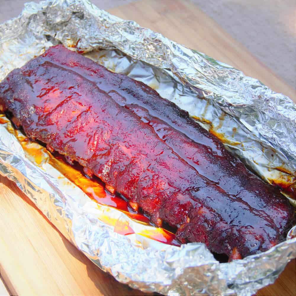 BBQ Pork Ribs in Foil Packet Recipe